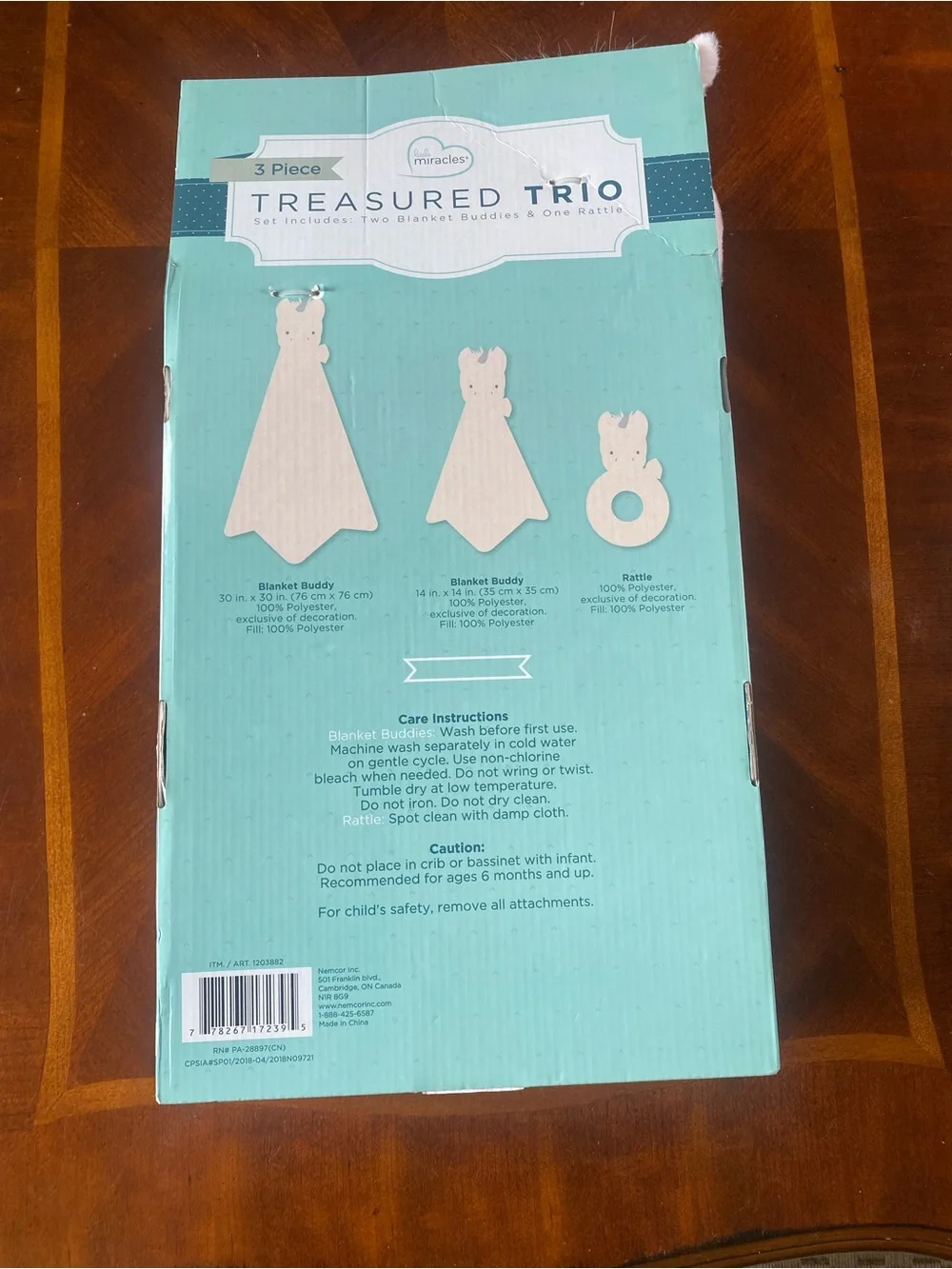 Miracle Pink Unicorn Treasured Trio Bibs Set